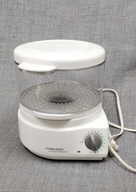 BLACK+DECKER Flavor Scenter Handy Steamer White 2-6 qt Electric Food Steamer